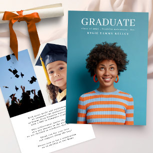 University 3 Photo Typography College Graduate Announcement