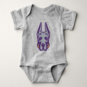 University at Albany Great Dane Mascot Head Baby Bodysuit