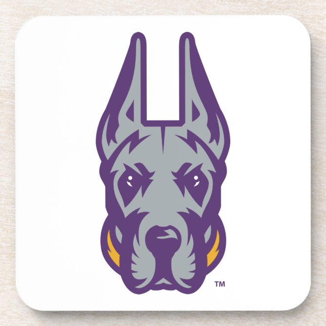 University at Albany Great Dane Mascot Head Coaster (Front)