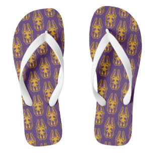 University at Albany Great Dane Mascot Head Jandals