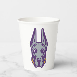 University at Albany Great Dane Mascot Head Paper Cups