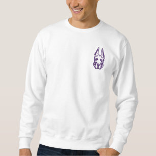 University at Albany Great Dane Mascot Head Sweatshirt