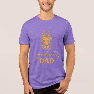 University at Albany Great Dane Mascot Head Tri-Blend Shirt
