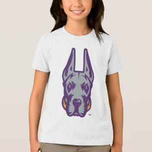 University at Albany Great Dane Mascot Head Tri-Blend Shirt