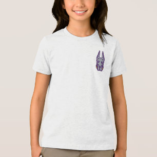 University at Albany Great Dane Mascot Head Tri-Blend Shirt