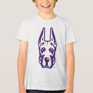 University at Albany Great Dane Mascot Head Tri-Blend Shirt