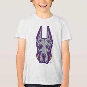 University at Albany Great Dane Mascot Head Tri-Blend Shirt