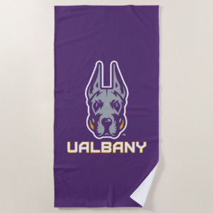 University at Albany Great Danes Beach Towel