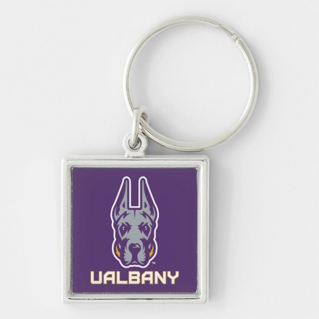 University at Albany Great Danes Key Ring (Front)