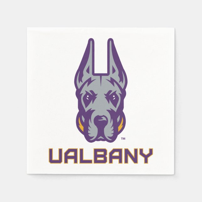 University at Albany Great Danes Napkin (Front)