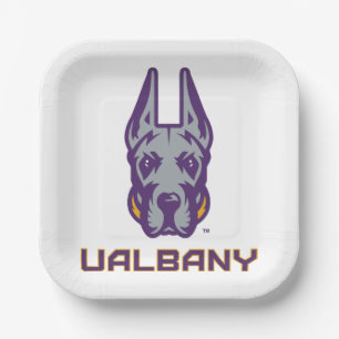 University at Albany Great Danes Paper Plate