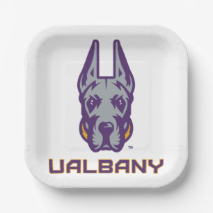 University at Albany Great Danes Paper Plate