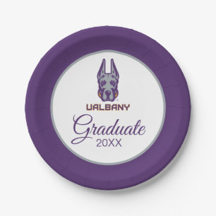 University at Albany Great Danes Paper Plate