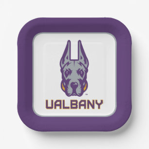 University at Albany Great Danes Paper Plate