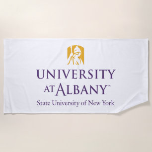 University at Albany Iconic Logo Beach Towel