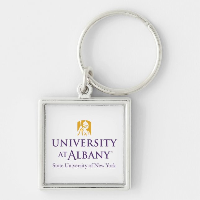 University at Albany Iconic Logo Key Ring (Front)