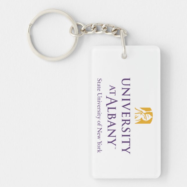 University at Albany Iconic Logo Key Ring (Front)