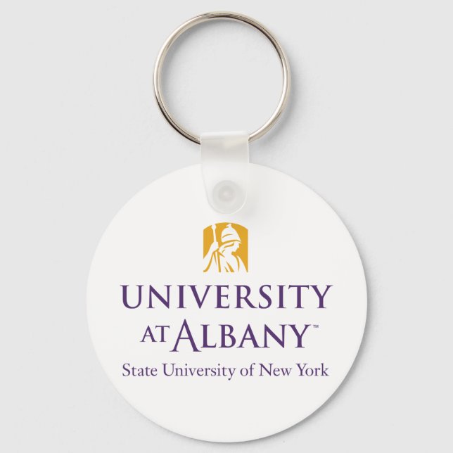 University at Albany Iconic Logo Key Ring (Front)