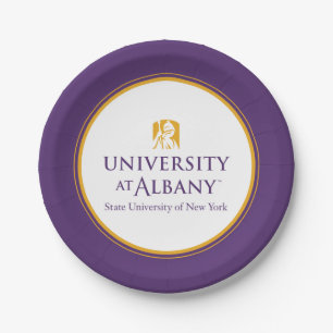 University at Albany Iconic Logo Paper Plate
