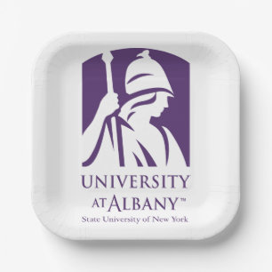 University at Albany Iconic Logo Paper Plate