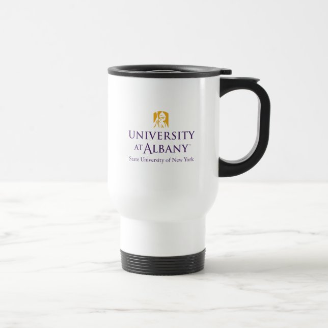 University at Albany Iconic Logo Travel Mug (Right)