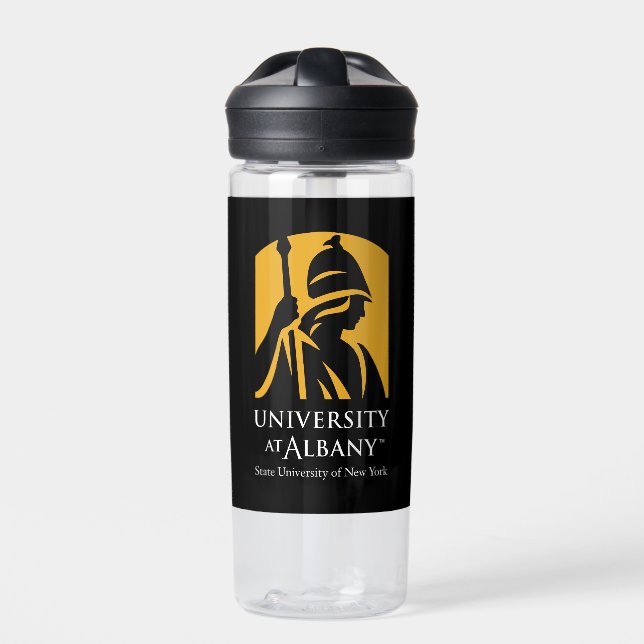 University at Albany Iconic Logo Water Bottle (Front)
