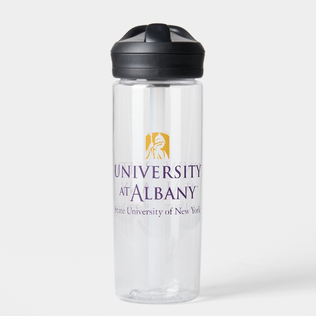 University at Albany Iconic Logo Water Bottle (Front)