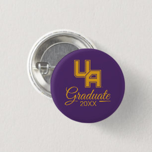 University at Albany Initials Logo 3 Cm Round Badge