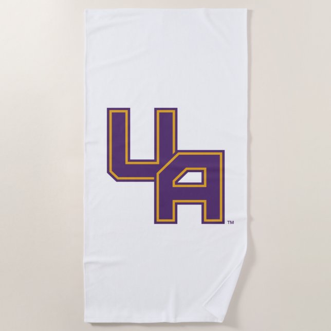 University at Albany Initials Logo Beach Towel (Front)