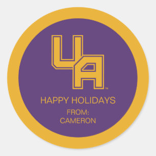 University at Albany Initials Logo Classic Round Sticker