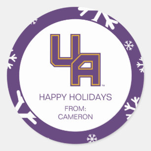 University at Albany Initials Logo Classic Round Sticker