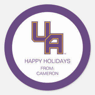 University at Albany Initials Logo Classic Round Sticker