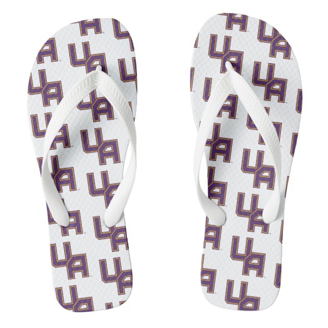 University at Albany Initials Logo Jandals (Footbed)