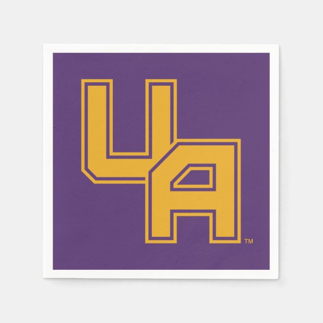 University at Albany Initials Logo Napkin (Front)