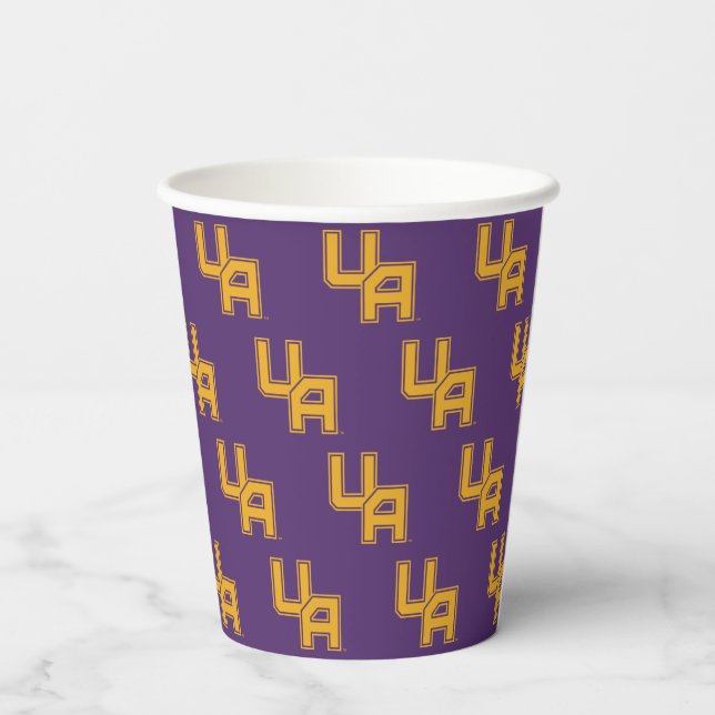University at Albany Initials Logo Paper Cups (Back)