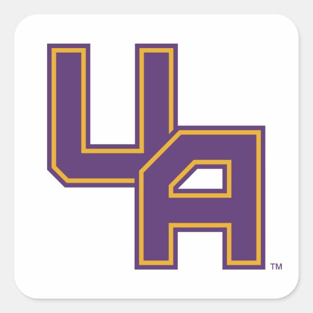 University at Albany Initials Logo Square Sticker (Front)