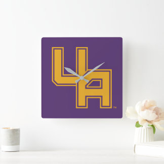 University at Albany Initials Logo Square Wall Clock