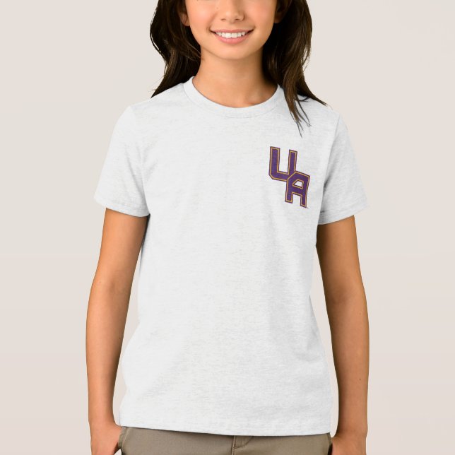 University at Albany Initials Logo Tri-Blend Shirt (Front)