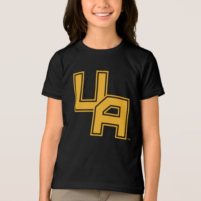 University at Albany Initials Logo Tri-Blend Shirt (Front)