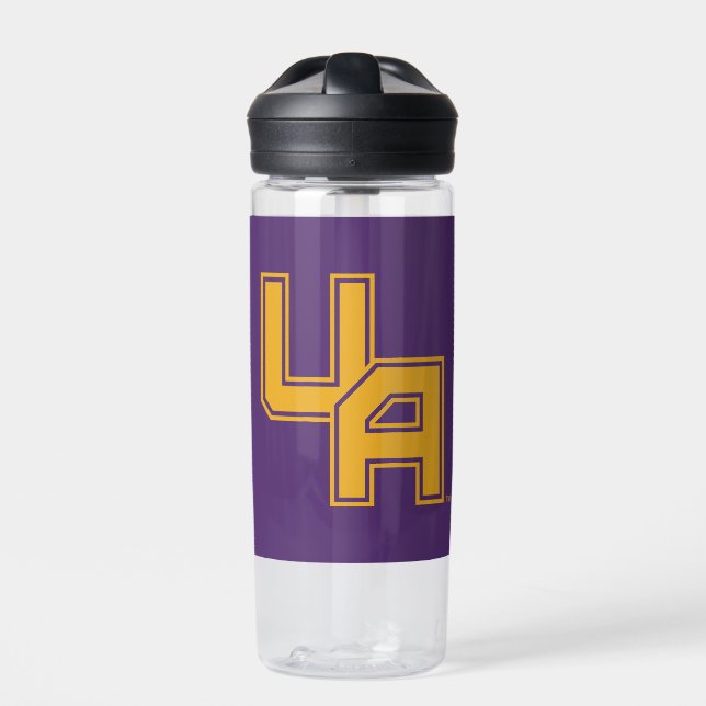 University at Albany Initials Logo Water Bottle (Front)