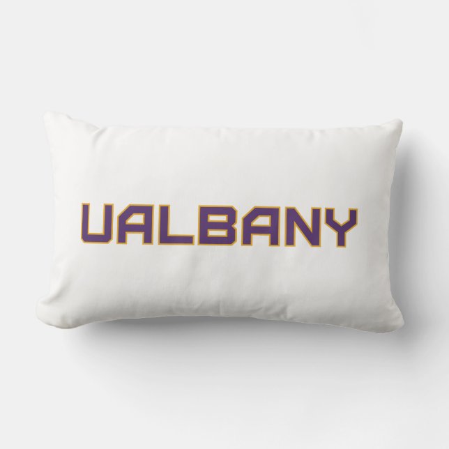 University at Albany Wordmark Lumbar Cushion (Front)