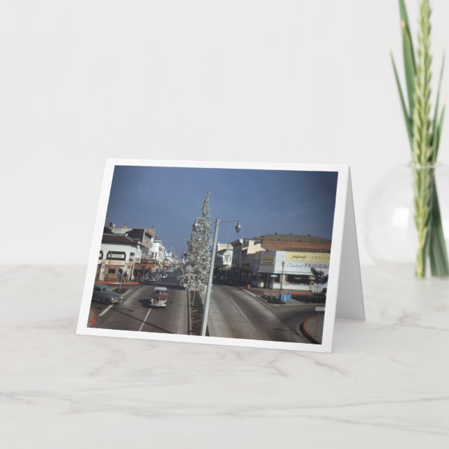 University Ave. in the 1950s Greeting Card (Front)