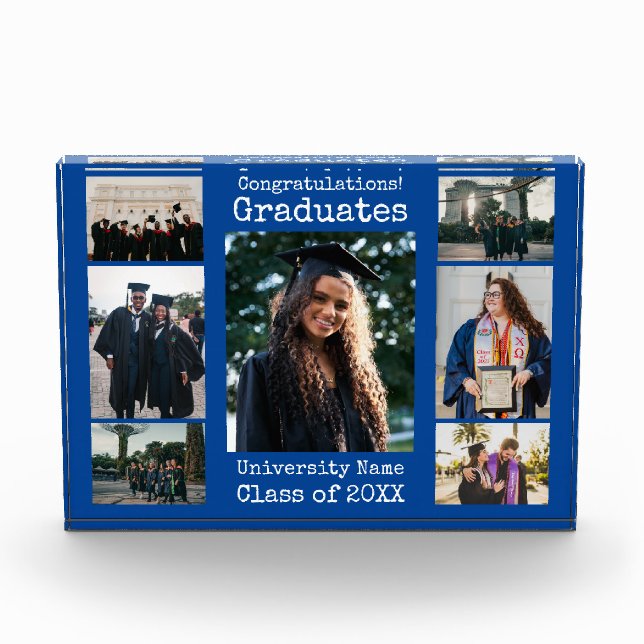 University Congratulations Graduates 7 Photo Block (Front)