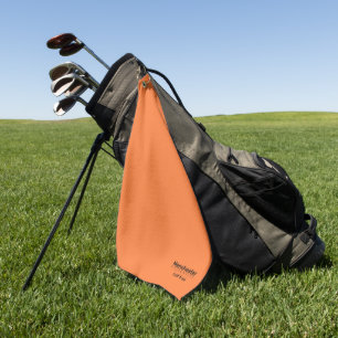 University Golf Team Orange and Black Towel