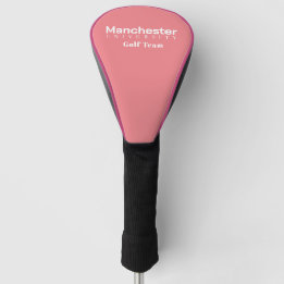 University Golf Team Pink Golf Driver Head Cover