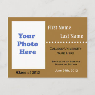 University graduation announcement invitation