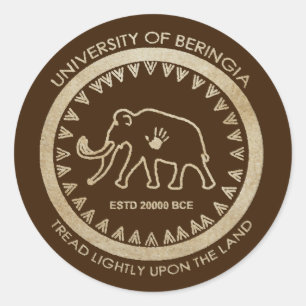 University of Beringia Classic Round Sticker