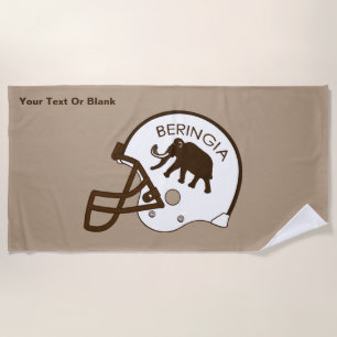 University of Beringia Football Beach Towel