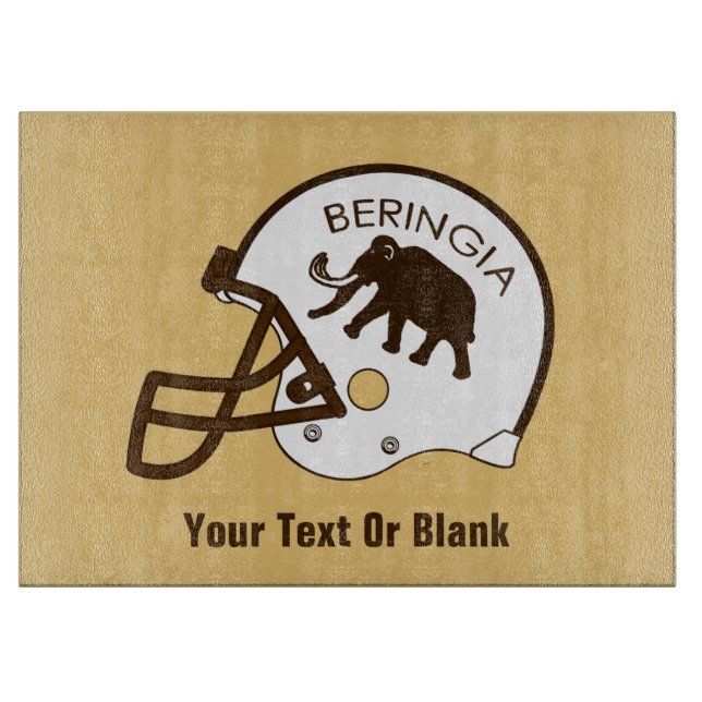 University of Beringia Football Cutting Board (Front)