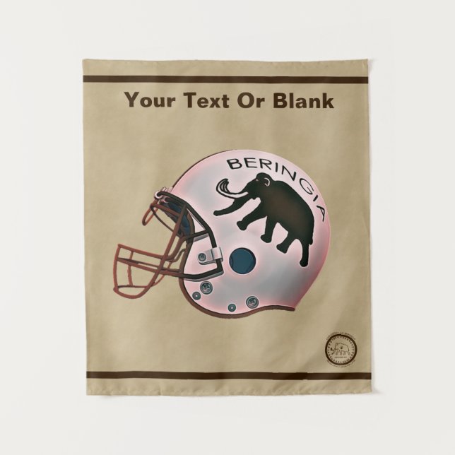 University of Beringia Football Helmet Tapestry (Front)